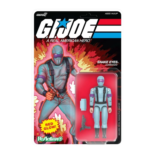 G.I. Joe ReAction+ Wave 6 Snake Eyes (Red Glow, Crystal Poison)