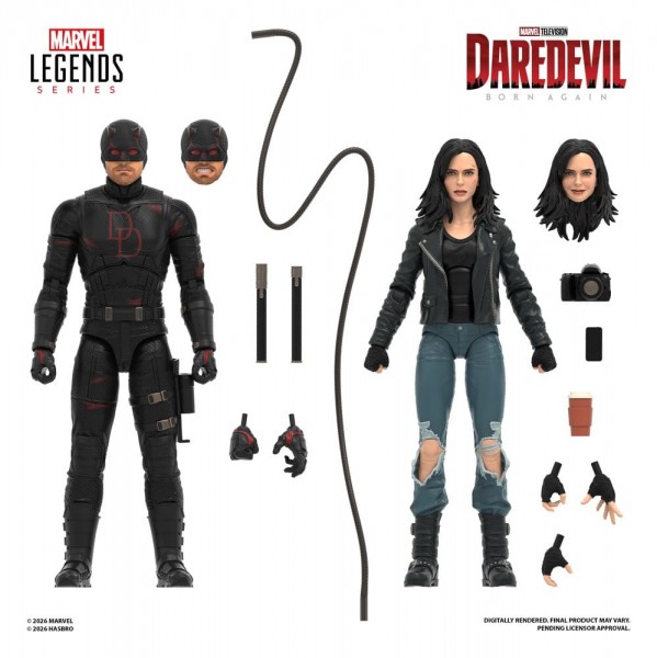 Daredevil: Born Again Marvel Legends Actionfiguren 2er-Pack Daredevil & Jessica Jones 15 cm