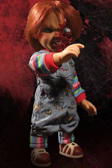 Child&#039;s Play 3 Talking Mega-Scale Pizza Face Chucky