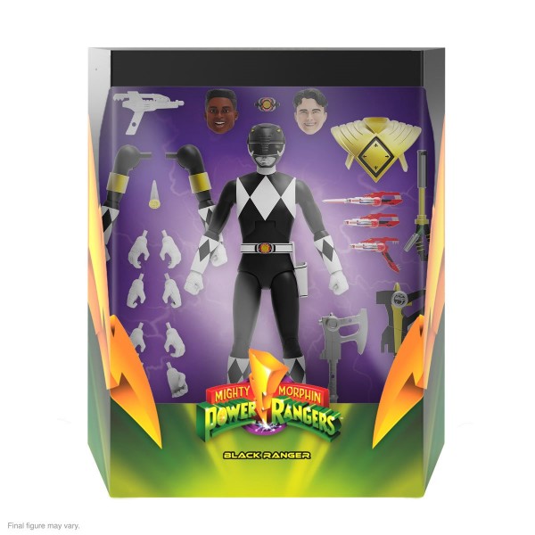 Power Rangers Ultimates Action Figure Mighty Morphin Black Ranger