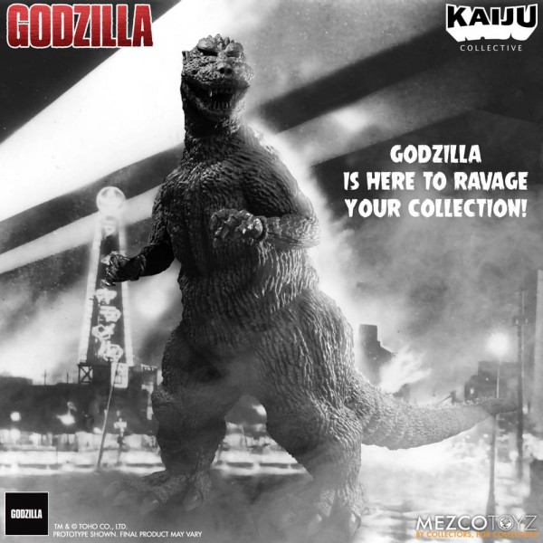 Godzilla (1954) Kaiju Collective Actionfigur Godzilla - Black & White Edition