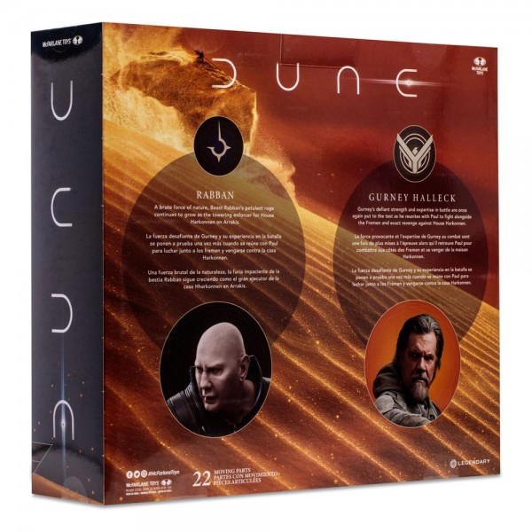 Dune: Part Two Action Figure 2-Pack Gurney Halleck & Rabban 18 cm