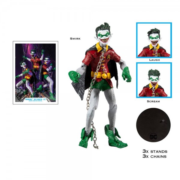 DC Multiverse Collector Multipack Actionfiguren The Batman Who Laughs with the Robins of Earth (4-Pa