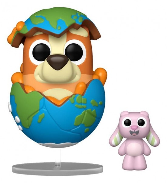 Bluey POP! &amp; Buddy Vinyl Figur Sleepytime Bingo with Floppy Bunny 9 cm