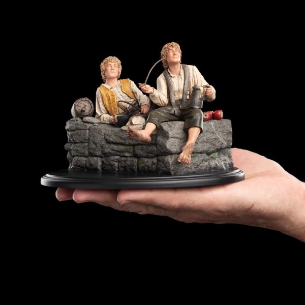 Der Herr der Ringe Mini Statue Merry und Pippin 12 cm-Copy