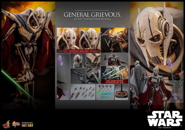 Star Wars Movie Masterpiece Diecast Actionfigur 1/6 General Grievous 42 cm