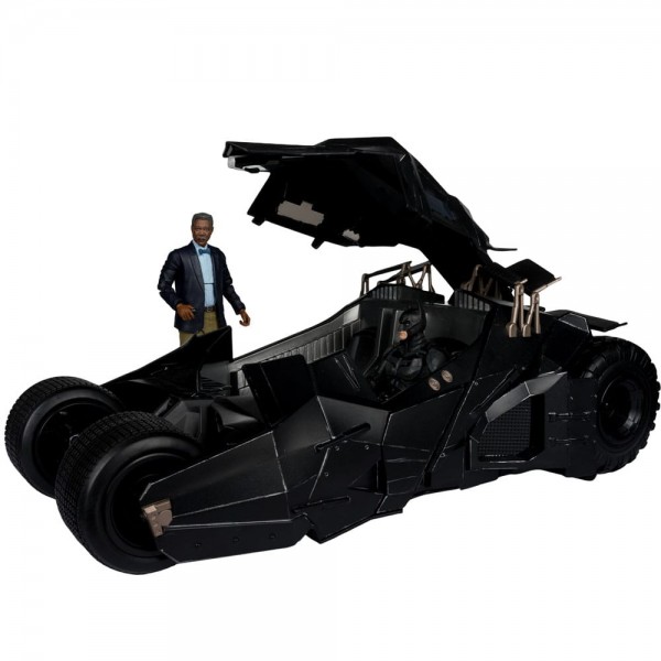 DC Multiverse Vehicle Tumbler with Lucuis Fox (The Dark Knight) (Gold Label)