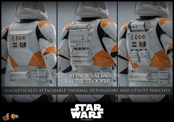 Star Wars: The Clone Wars Action Figure 1/6 212th Attack Battalion Clone Trooper 30 cm