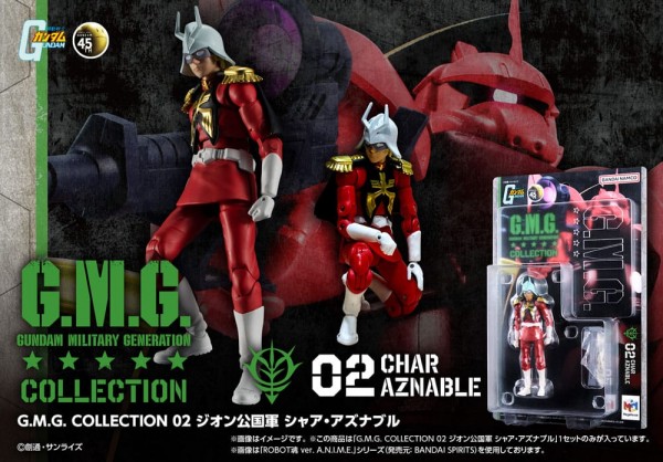 Mobile Suit Gundam G.M.G. Collection 02 Actionfigur Principality of Zeon Char Aznable 10 cm