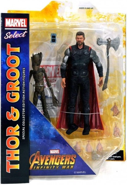 B-Article: Marvel Select Action Figure Avengers Infinity War Thor & Groot