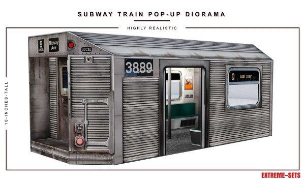 Extreme Sets Subway Train Pop-Up Diorama 1/12