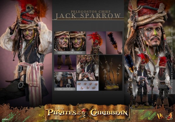 Pirates of the Caribbean - Fluch der Karibik 2 DX Actionfigur 1/6 Pelegostos Chief Jack Sparrow