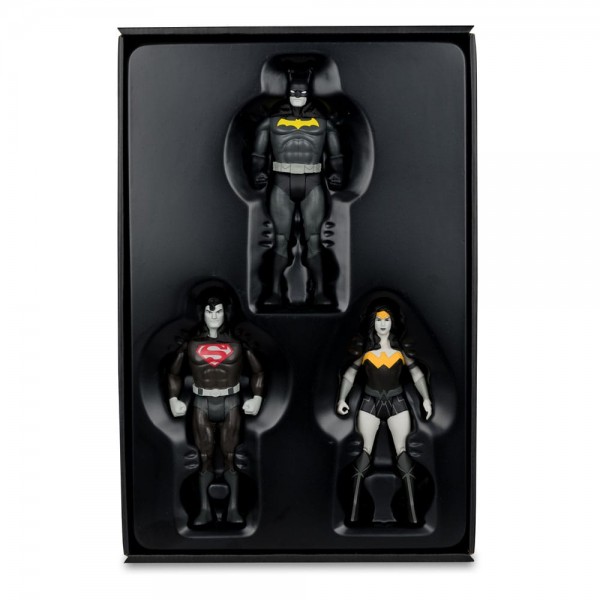 DC Direct Batman, Superman & Wonder Woman Black & White Accent Edition Gold Label 13 cm