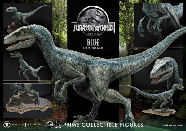 Jurassic World (Film) Prime Collectible Figures Statue 1/10 Blue 17 cm