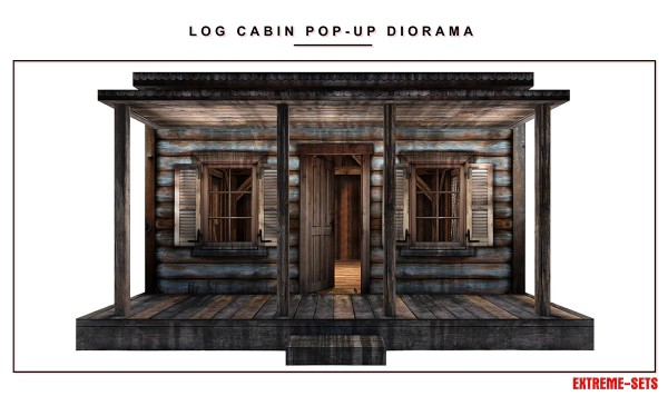 Extreme Sets Log Cabin Pop-Up Diorama 1/12