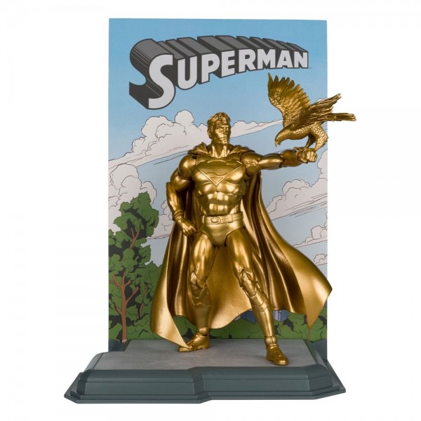 DC Multiverse Actionfigur Superman (Centennial Park Tribute Statue) Gold Label 18 cm