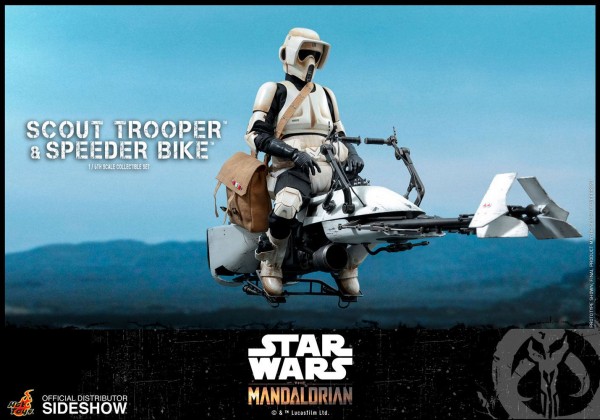 Star Wars The Mandalorian Television Masterpiece Actionfigur 1/6 Scout Trooper & Speeder Bike