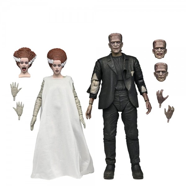 Universal Monsters 2er-Pack Bride of Frankenstein 90th Anniversary The Monster & His Mate 18 cm