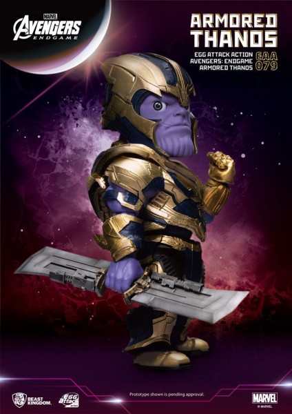 Avengers Endgame 'Egg Attack Action' Figur Armored Thanos