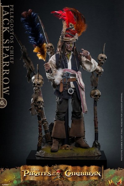 Pirates of the Caribbean - Fluch der Karibik 2 DX Actionfigur 1/6 Pelegostos Chief Jack Sparrow