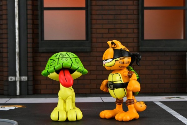 TMNT (Archie Comics) x Garfield Action Figure 2-Pack Ultimate Garfello & Odie 10 cm