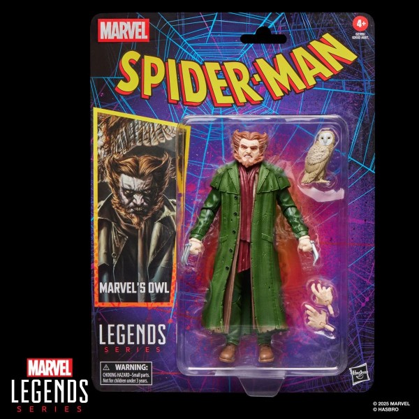 Spider-Man Marvel Legends Retro Cardback Owl Actionfigur