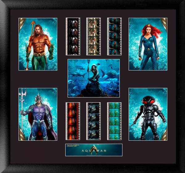 Film Cell Aquaman (Aquaman, Mera, Black Manta, Ocean Master) Montage