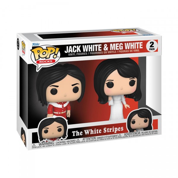 The White Stripes Funko Pop! Vinylfiguren Jack White & Meg White (2-Pack)