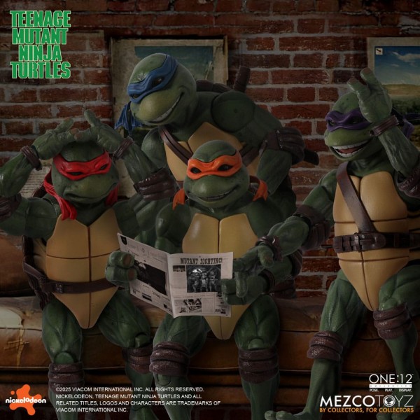 TMNT Figures box set 1/12 Teenage Mutant Ninja Turtles (1990 Movie) 15 cm