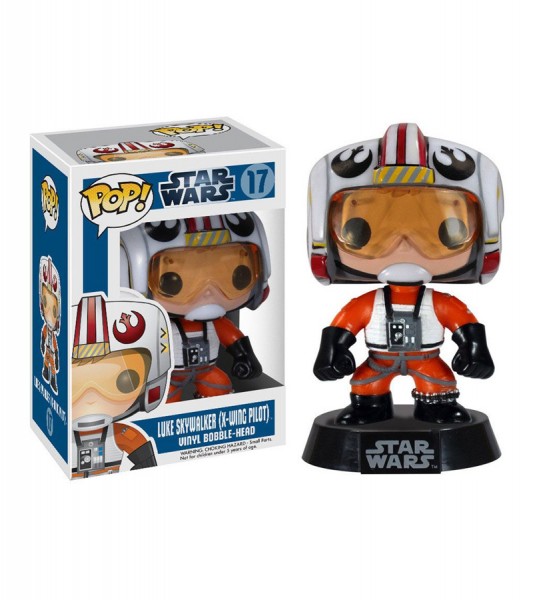 B-Ware Star Wars POP! Vinyl Wackelkopf-Figur Luke Skywalker (X-Wing Pilot) 9 cm - defekte Verpackung