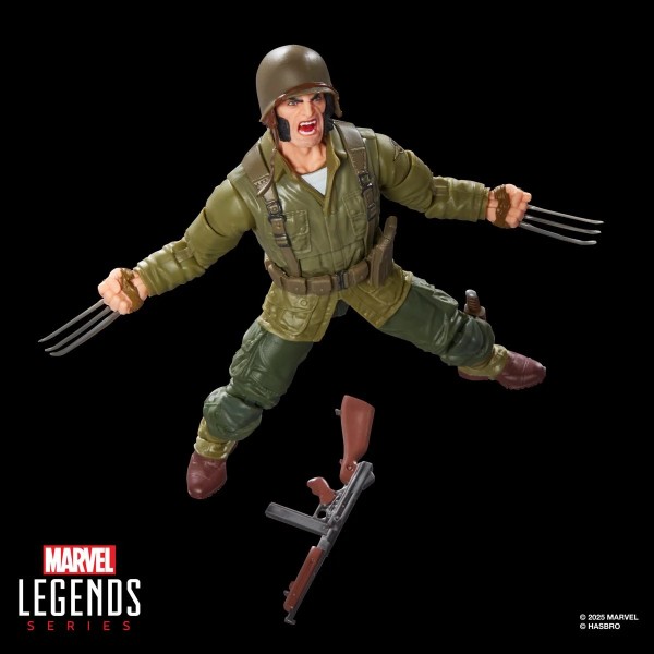 Marvel Legends Series Wolverine (WWII Logan) X-Men Comics Actionfigur 15 cm