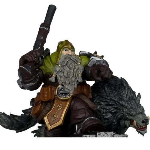 WoW Wave 2 Dwarf Hunter Beast Master and Marksman 1:12 Scale Posed Figure