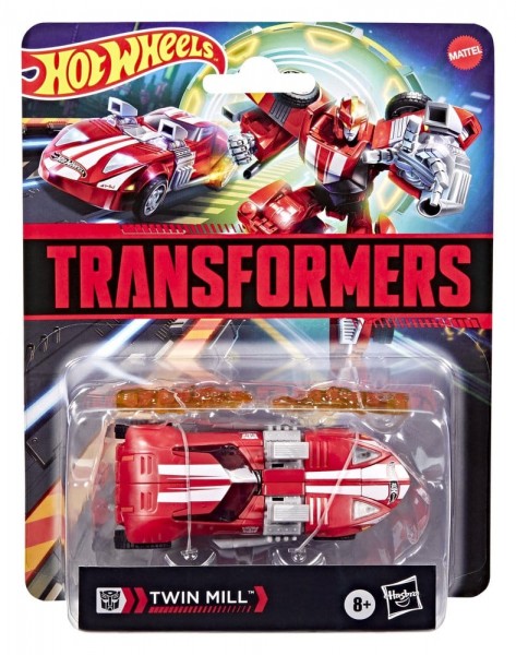 Transformers x Hot Wheels Collaborative Deluxe Class Actionfigur Twin Mill 13 cm