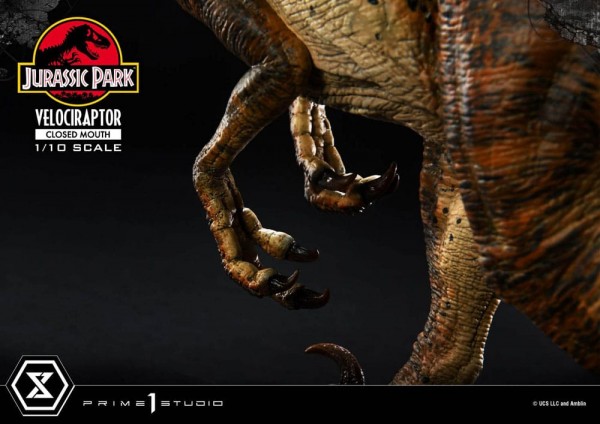 Jurassic Park Prime Collectibles Statue 1:10 Velociraptor Closed Mouth 19 cm