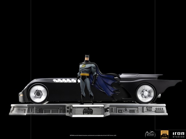 Batman The Animated Series Art Scale Statue 1/10 Batman & Batmobile