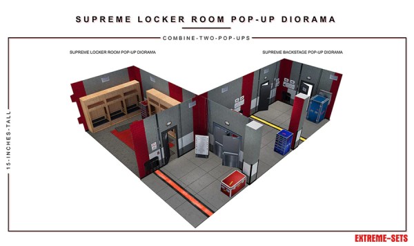Extreme Sets Supreme Locker Room Pop-Up Diorama 1/12