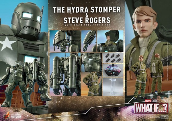 What If...? Animated Series Masterpiece Actionfiguren 1/6 Steve Rogers & The Hydra Stomper (2-Pack)
