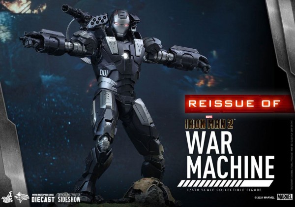 Iron Man 2 Movie Masterpiece Diecast Actionfigur 1/6 War Machine (Reissue)