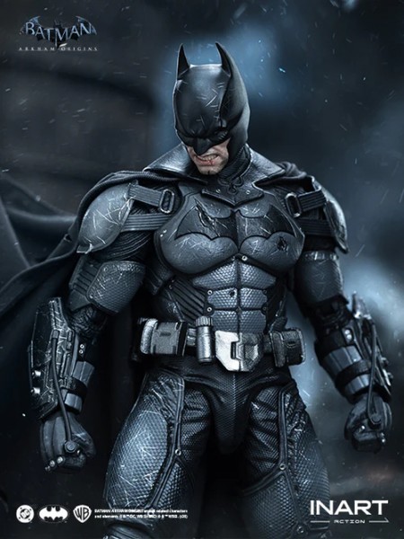 Batman Arkham Origins Batman Battle Damaged Version 1/12 Actionfigur