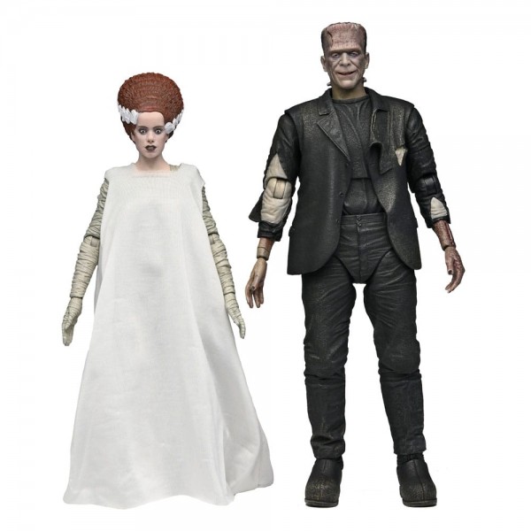 Universal Monsters 2er-Pack Bride of Frankenstein 90th Anniversary The Monster &amp; His Mate 18 cm