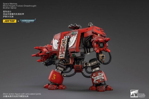 Warhammer 40k Actionfigur 1/18 Blood Angels Furioso Dreadnought Brother Samel 20 cm