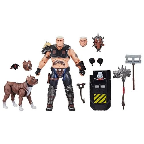 G.I. Joe Classified Series Dreadnok Road Pig and Rawkus Pet Dog Pit Bull Actionfigur