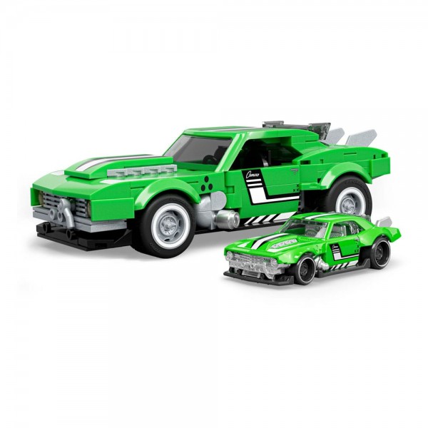 Mattel Brick Shop Hot Wheels Speed Series Building Set 1/32 Custom '68 Camaro