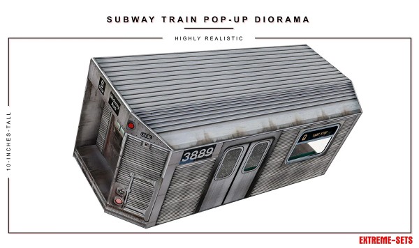 Extreme Sets Subway Train Pop-Up Diorama 1/12