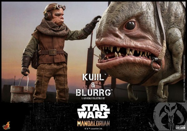 Star Wars The Mandalorian Television Masterpiece Action Figures 1/6 Kuiil & Blurrg (2-Pack)