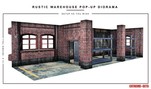 Extreme Sets Rustic Warehouse Pop-Up Diorama 1/12