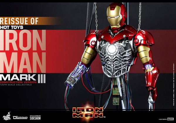 Iron Man Movie Masterpiece Actionfigur 1/6 Iron Man Mark III (Construction Version)