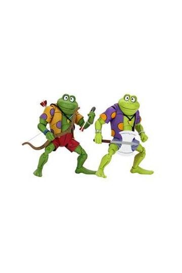 Teenage Mutant Ninja Turtles Actionfiguren Cartoon Genghis &amp; Rasputin Frog (2-Pack)
