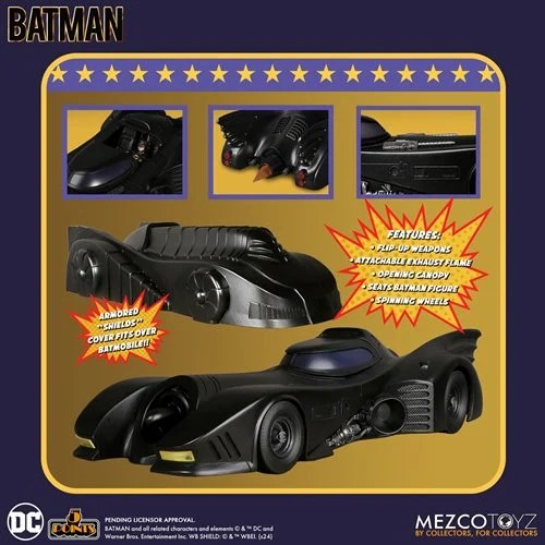 Batman 1989 5 Points Action Figure 9,5 cm Batmobile