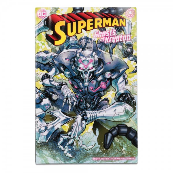 DC Direct Action Figure & Comic Book Superman Wave 5 Brainiac (Gold Label) (Ghosts of Krypton) 18 cm